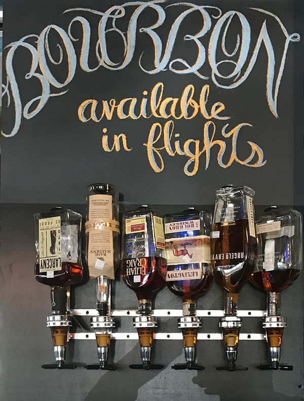 Try a flight of bourbon